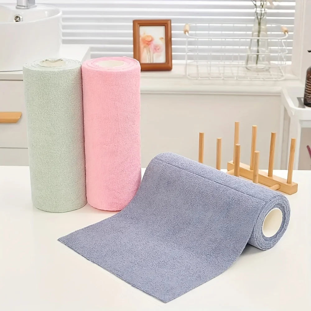 Reusable Kitchen Cleaning Cloth Roll